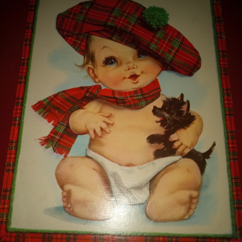 Set of 3 Vintage oversized greeting cards